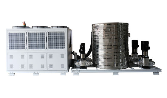 Goede prijs. Duurzame luchtgekoelde industriële koelmachine 40 pk 113,58 kW/uur Met watertoren / 6 stuks ventilatoren online